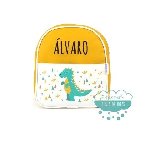 Mochila Dino infantil personalizada