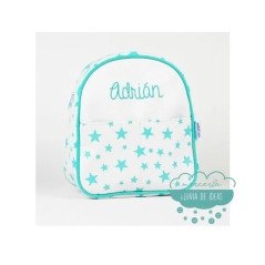 Mochila Estrellas Menta infantil personalizada