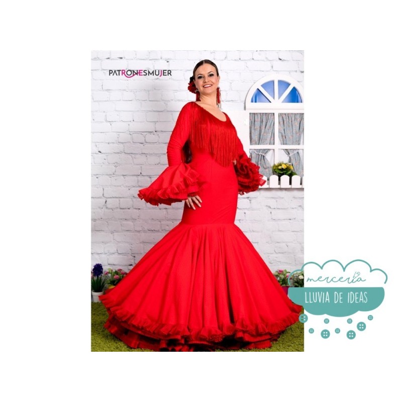 Vestido flamenco de mujer 2ª parte, Como hacer un vestido flamenco