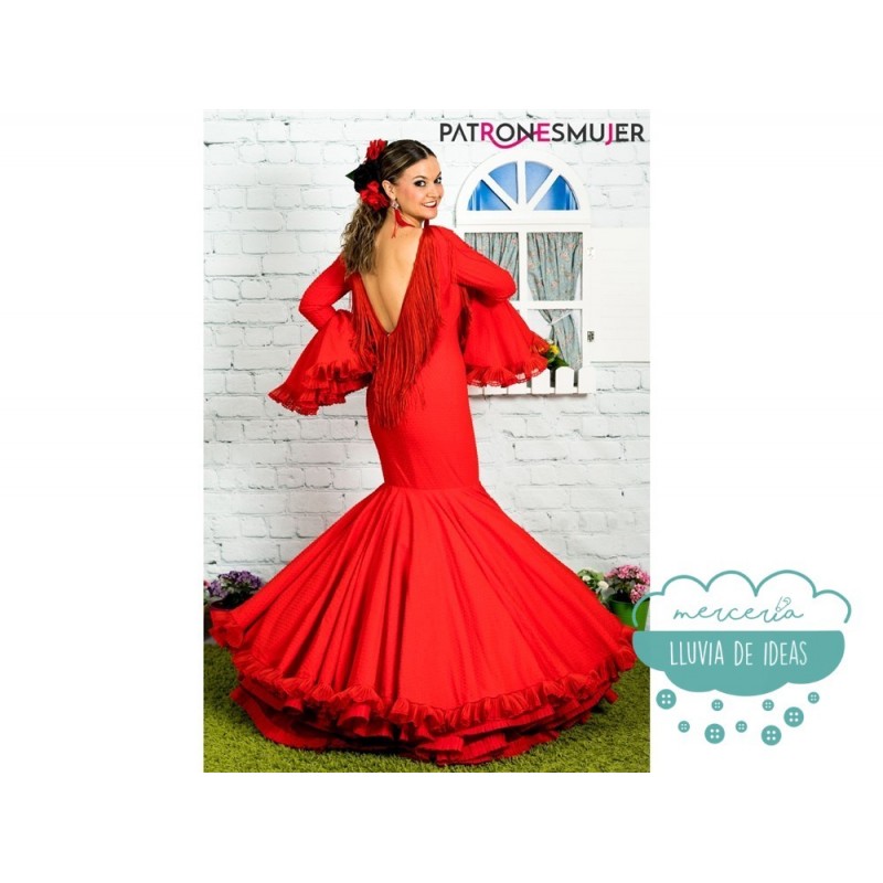 mujer - Vestido de flamenca clavel